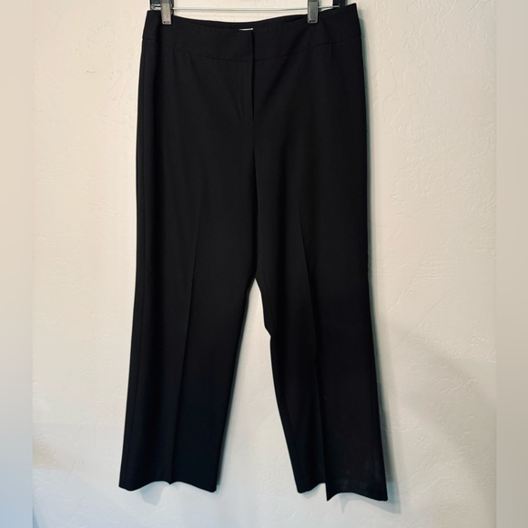Chico's Black Label Wide Leg Pants Black Size 1/8 MEDIUM Office Career Pants NEW - Picture 3 of 13